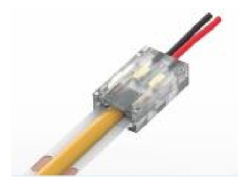Conector Extremo Con Cable Para Tira Cob Smd 8mm Ccat-8mm-2p Luz Transparente