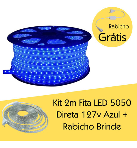 Fita Led Emborrachada Silicone Prova D'água Gamer Setup Pc