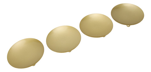Platos De Metal Para Velas, 4 Unidades, De Color Dorado, Est
