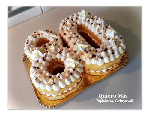 Imagen 6 de 10 de Number Cake Torta Número O Letra Personalizada 20x28cm