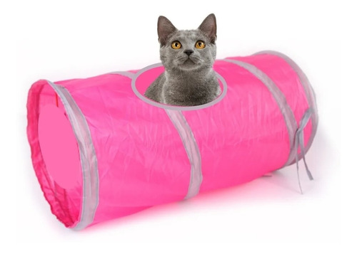 Tunel Juego Para Gatos / Conejo / Huron Plegable  Pethome 