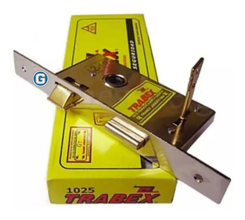 Imagen 2 de 7 de Cerradura Puerta Trabex 1025 Exterior Seguridad 2 Llaves