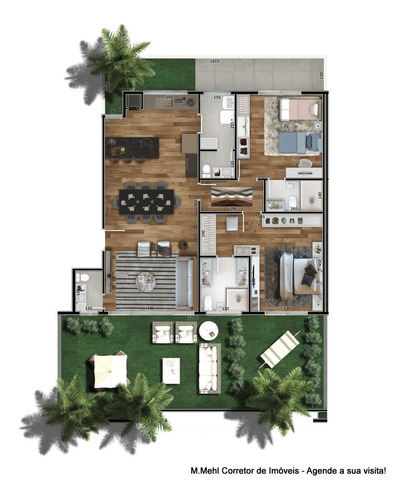 Imagem 16 de 28 de Apartamento Com 3 Dormitórios À Venda Com 199.93m² Por R$ 1.536.000,00 No Bairro Juvevê - Curitiba / Pr - M2ju-eteg105