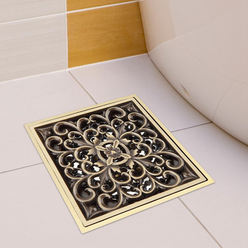 Latón Antiguo 10 Cm De Desagüe De Suelo De Ducha De Baño Des