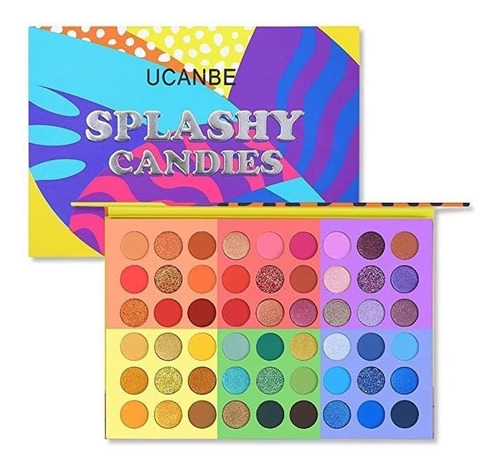 Paleta De Sombra De Ojos De 54 Colores Splashy Candies, Pal.