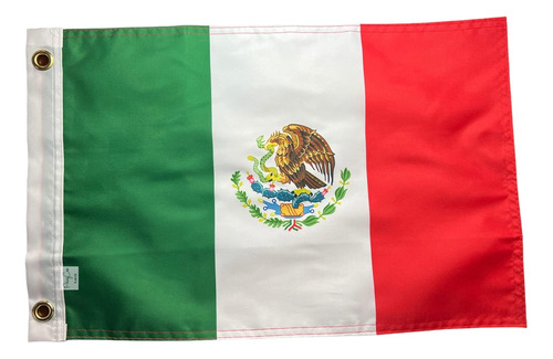 Pequeña Bandera Mexicana De 12 X 18 Pulgadas, México Latino 