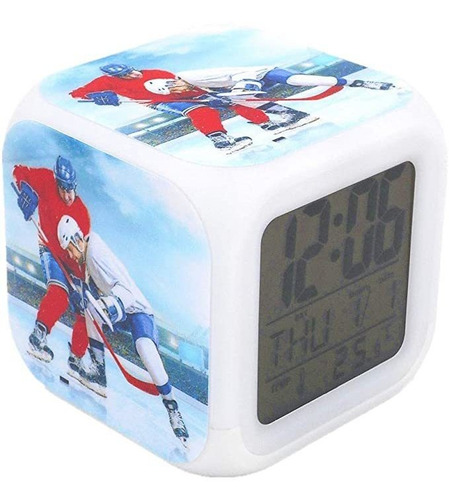 Bofy Reloj Despertador Led De Hockey Sobre Hielo Lucha Depo.