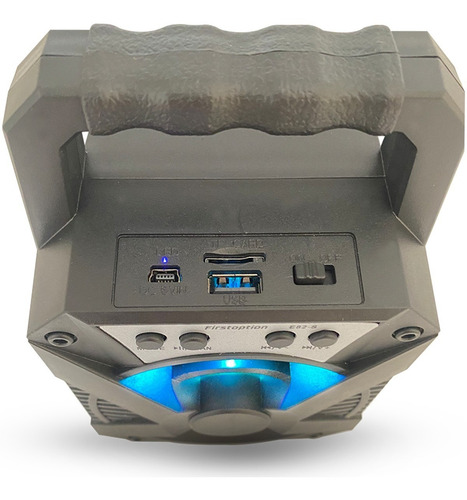 Imagem 6 de 9 de Alto-falante First Option E82-s Portátil Com Bluetooth Preto
