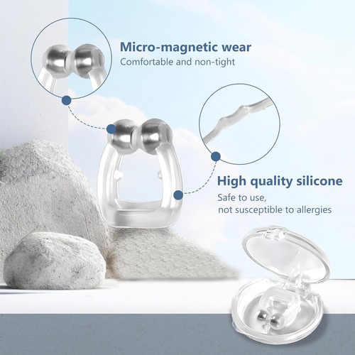 Clip Para Nariz Magnético Anti Ronquidos Nasal 2 Pcs