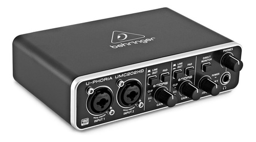 Imagen 2 de 3 de Interfaz De Audio Usb Behringer U-phoria Umc202hd Externa