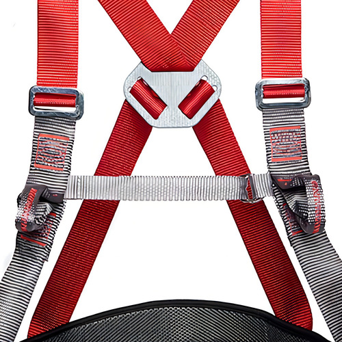 Cinto De Segurança Paraquedista Abdominal 800404 Camper Cor Vermelho