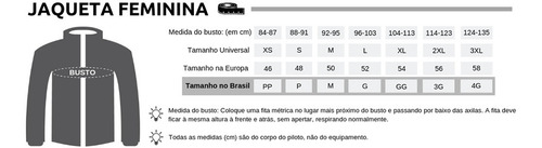 Imagem 5 de 5 de Jaqueta Norisk Nr-01 Lady Feminina Preta/rosa/branca