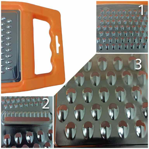 Practico Rallador Plano De Acero Inoxidable.portatil.viajero