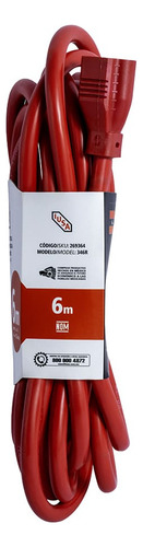 Multicontacto de 3 tomas Iusa 269364color rojo