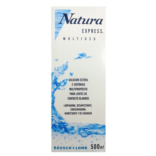 Imagen 2 de 4 de Natura Express 500 X2 Liquido Multiproposito Lentes Contacto
