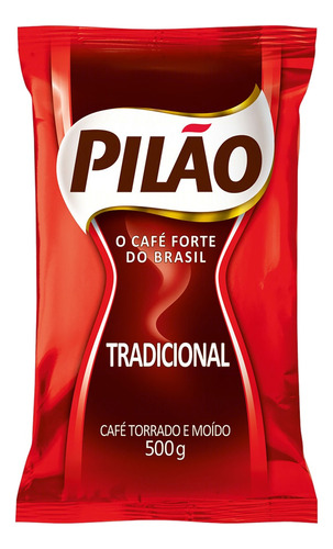 Café torrado e moído Tradicional Pilão pacote 500g