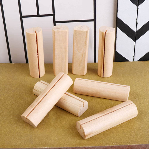 Tarjeteros De Madera, 20 Unidades, Soportes De Madera Para N