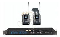 Comprar Microfono Inalambrico Sistema Gc Solapa-cintillo 2 Canales Color Negro