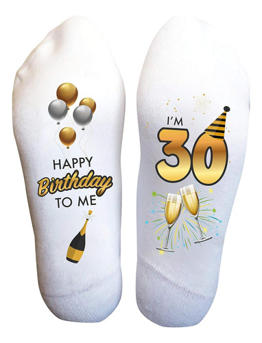 Calcetines De Cumpleaños 30 Años Hombre Mujer Regalos