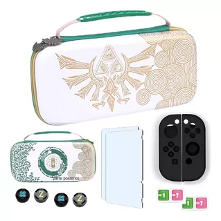 Combo Zelda | Estuche + Protectores + Cristal| Switch & Oled