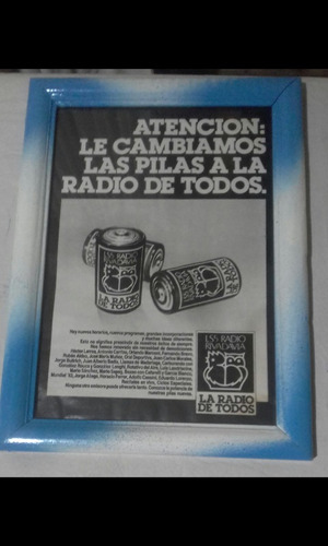 Cuadros Decorativos. Radio Rivadavia. Deco.quinchos. Vintage