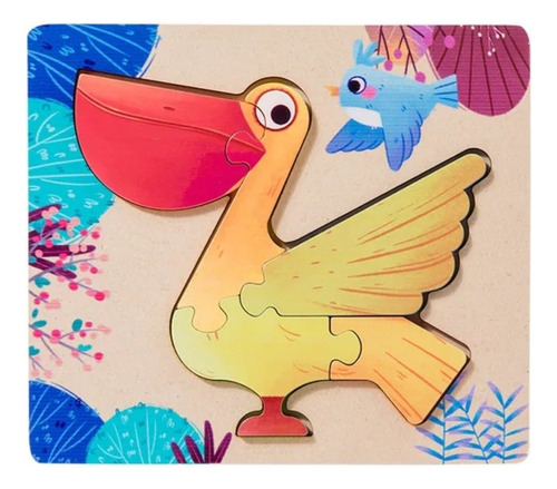 Rompecabezas 3d Pack De 6 Puzzle De Madera Para Niños