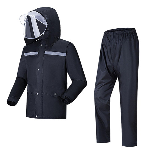 Traje De Lluvia Con Puños Ajustables, Impermeable Con