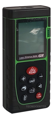 Medidor De Distancia Laser Ruffo Profesional 40 Metros Area Volumen Distancia Color Verde