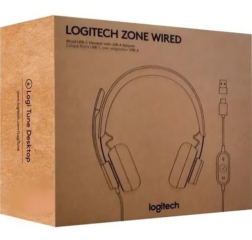 Audifonos Logitech Zone Wired Cancelación De Ruido 