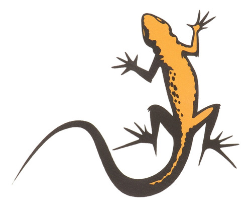 Etiqueta Engomada Del Vinilo Crestado Gecko