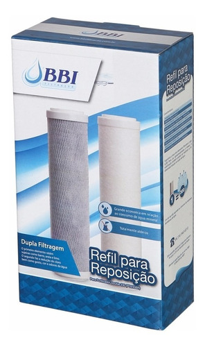 Conjunto De Reposição Refil Purificador Bbi Double 230 Pd230br Hoken Multi 1500 As2 Par