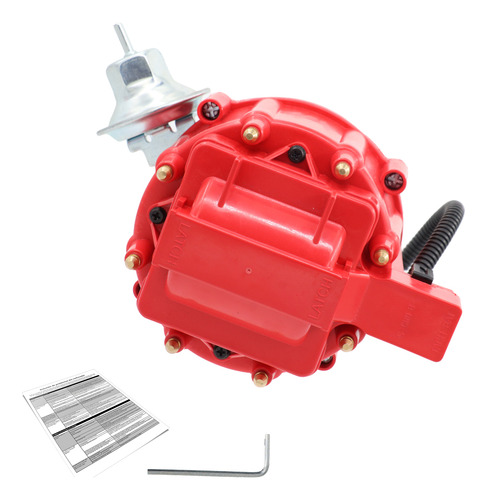 Distribuidor Para Ford Hei Con Bobina V8 351w Capa Rojo Nuev