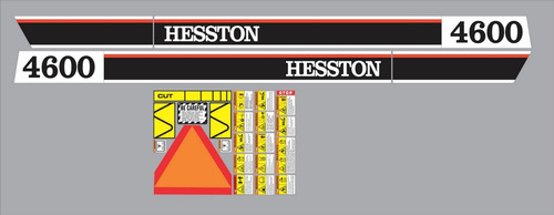 Kit De Calcomanías Para Empacadora Hesston 4600