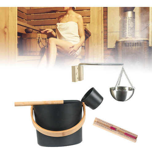 Cubo De Sauna De 7 L, Kit De Accesorios Para Spa Resistente