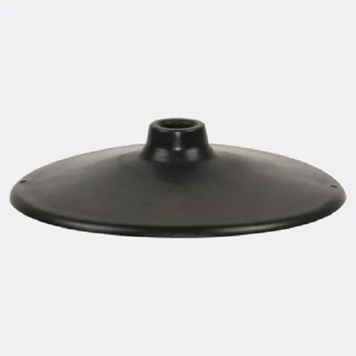 Base De Goma Negra Para Poste De Entrenamiento De 25 Mm