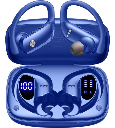 Audífonos Bmani, Bluetooth 5.0, Micrófono, Ipx5, Azules