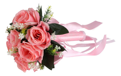 Simulación De Flores De Seda Artificial Para Ramo De Boda