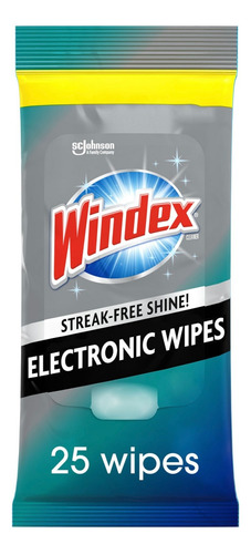 Paños Toallitas Limpiadoras Windex Para Electrónicos 25 Pzs 