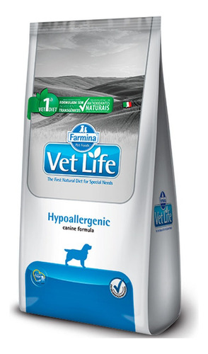 Alimento Vet Life Natural Canine Hypoallergenic para perro adulto todos los tamaños sabor mix en bolsa de 10.1kg