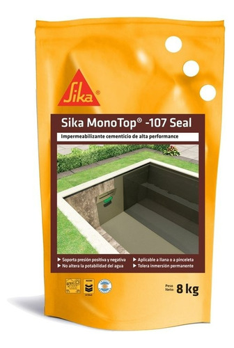 Sika Monotop 107 Seal Impermeabilizante 8 Kgs - Migliore