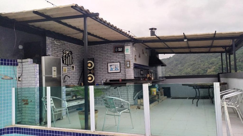 Cobertura Com 3 Dormitórios À Venda, 138 M² Por R$ 900.000,00 - Vila Belmiro - Santos/sp - Co0129