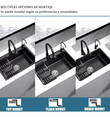 Lavaplatos De Cocina Empotrable 50x45cm Con Accesorios