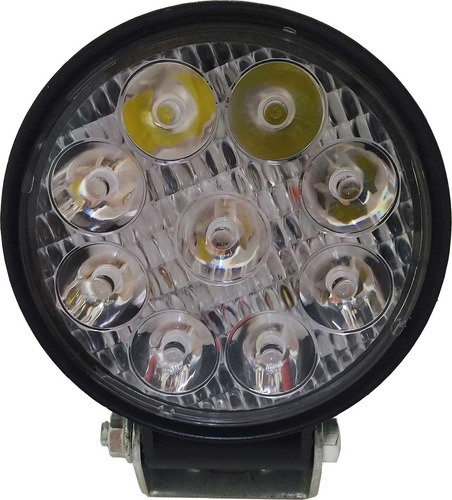 Farol De Led Redondo Universal 09leds 90cm Bi Volt