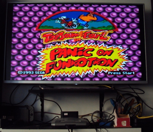 Toejam & Earl Panic In Funkotron Original Tec Toy Mega Drive (Usado)