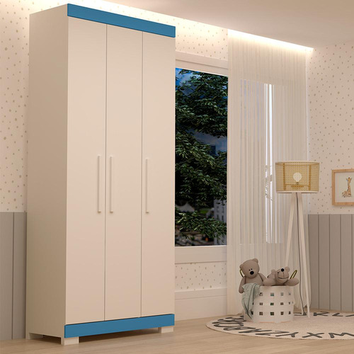 Guarda-roupa Solteiro Canadá 3 Portas Linhamobília