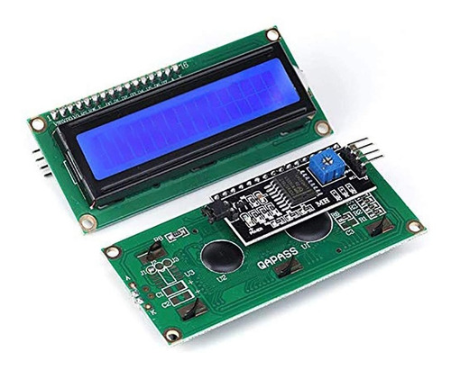 Pantalla Lcd 16x2 Con Interfaz I2c - Fondo Azul Ecuaplus