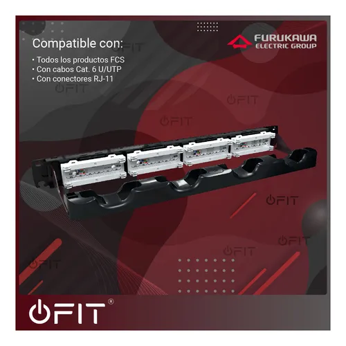 Patch Panel Modular Multilan 24 Puertos Categoria 6 Furukawa