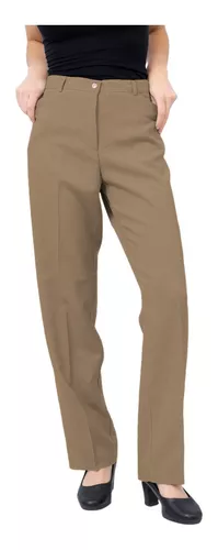 Pantalon Capri Lienzo Mujer Clasico Talles Grandes