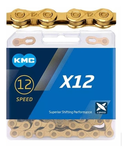 Cadena 12 Velocidades Kmc X12 Gold 