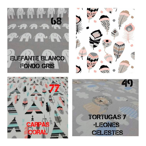 Imagen 10 de 10 de Tela Gabardina Estampada -cuotas Sin Interes!!!!